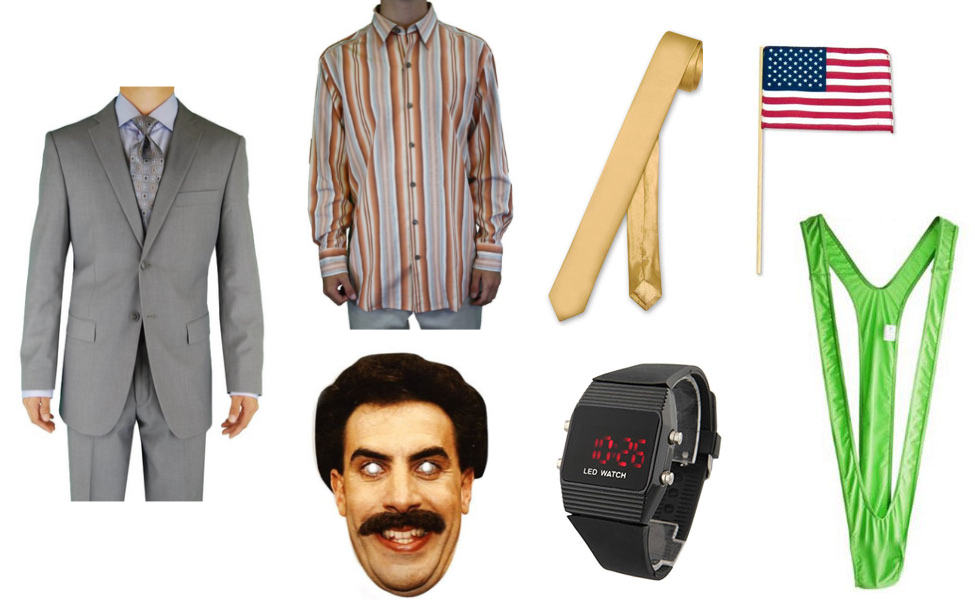 american flag borat suit