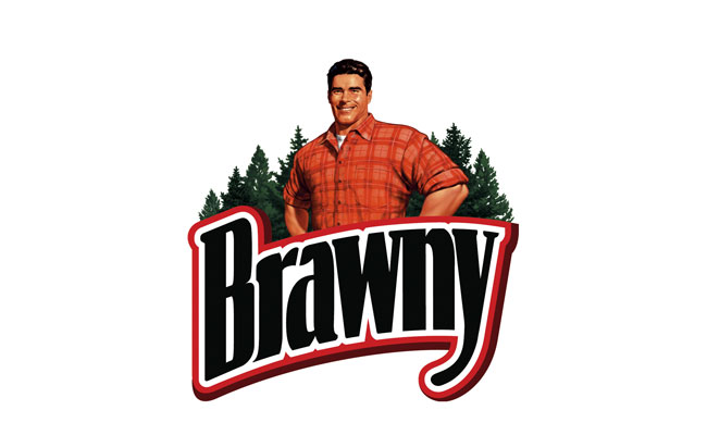 brawny paper towel logo