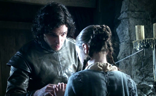 Jon Snow and Arya Stark