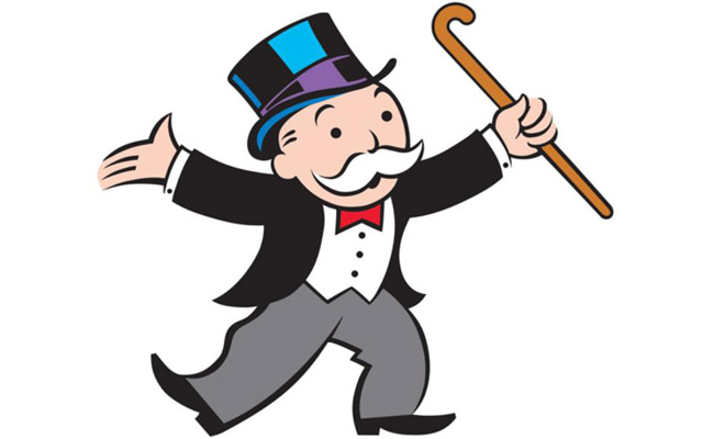 does monopoly man have a monocle