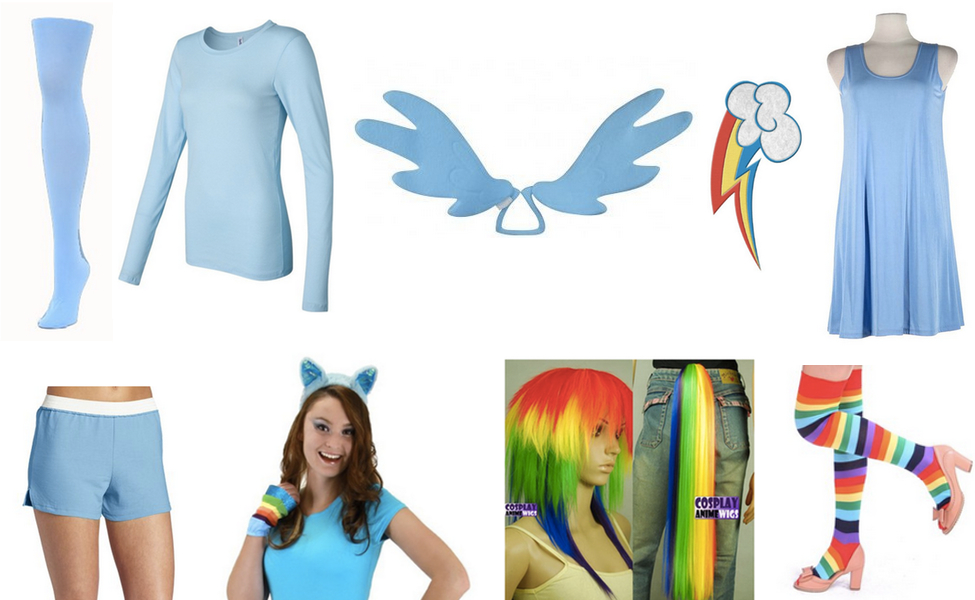 DIY Rainbow Dash Costume