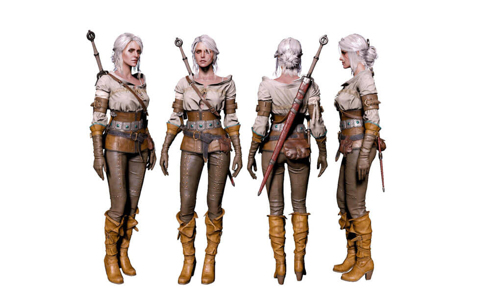 The Witcher Season 2 Netflix Ciri Cirilla Fiona Elen Cosplay Costume