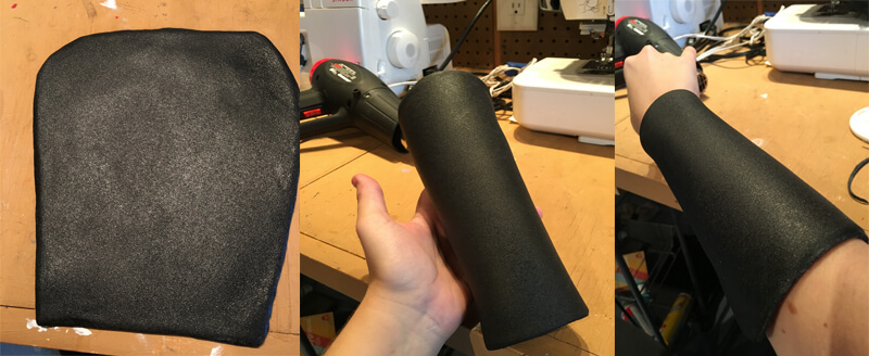 How to Sew Foam Bracers