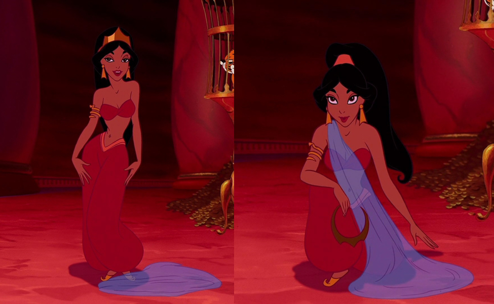 jasmine aladdin red outfit