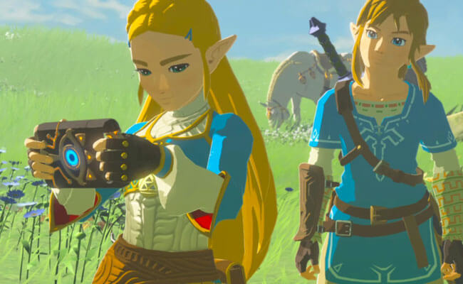 Link and Zelda in Legend of Zelda: Breath of the Wild