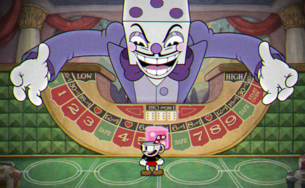  Cuphead King Dice Costume Vacuform Mask for Adults and