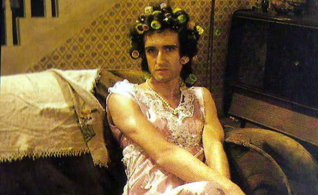 Brian May as Hilda Ogden  from “I Want To Break Free”