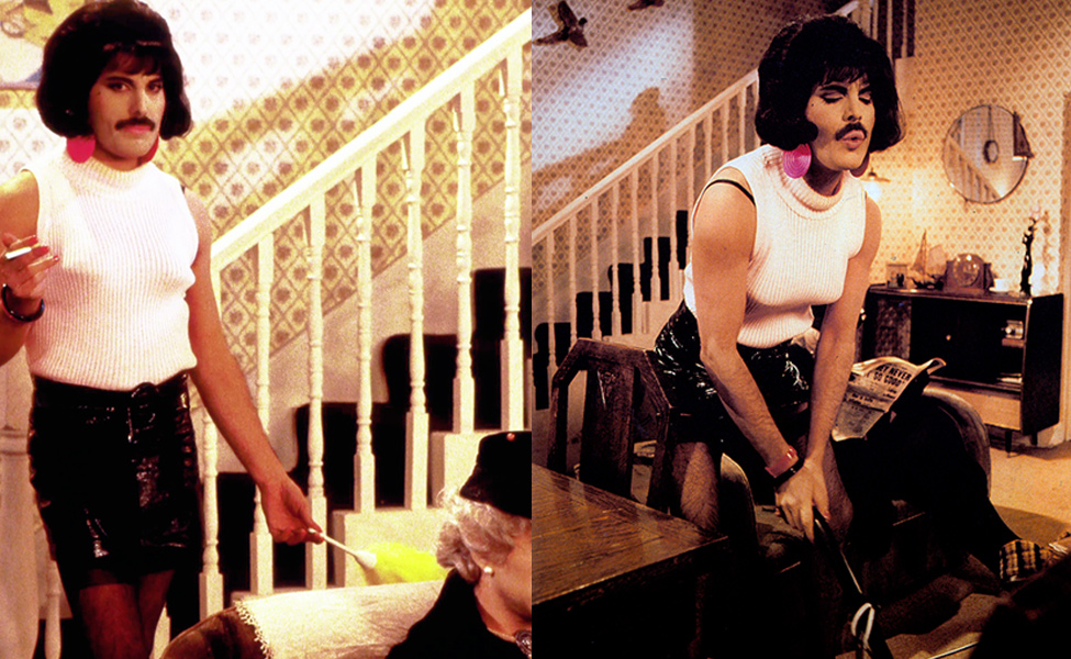 Freddie Mercury as Bet Lynch from “I Want To Break Free”