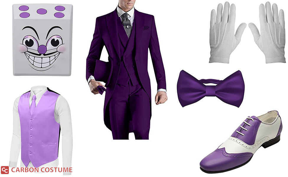  Cuphead King Dice Costume Vacuform Mask for Adults and