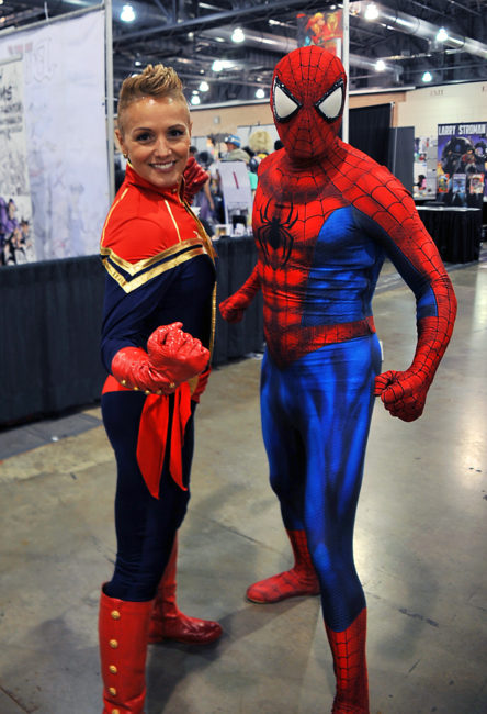 Captain Marvel and Spider-Man