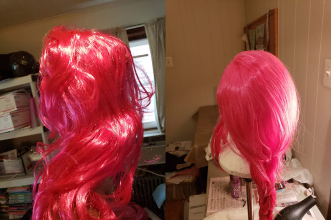 Cheap Wig: before and after