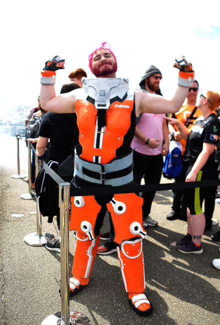 Philly Fusion Zarya cosplay at Overwatch League Grand Finals by @cake_king_rrc