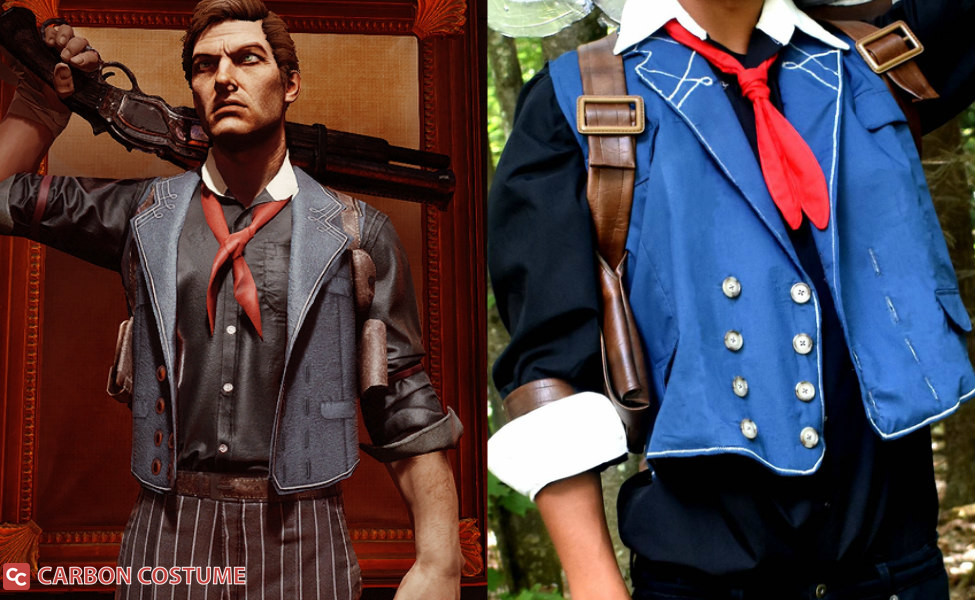 Bioshock Infinite Booker DeWitt Cosplay Costume Details about   High quality