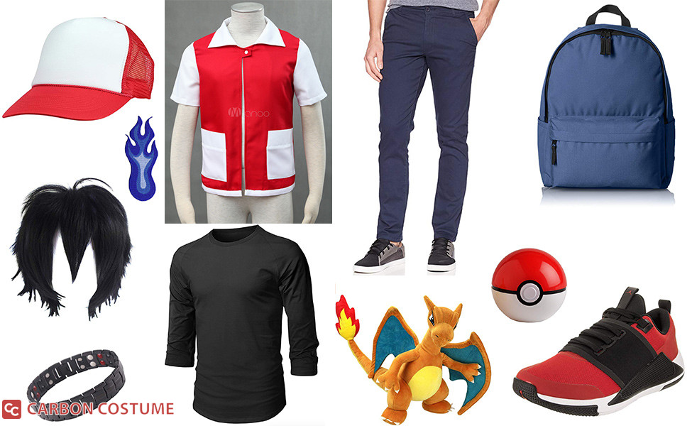 Pokemon Origins Red Cosplay Costume