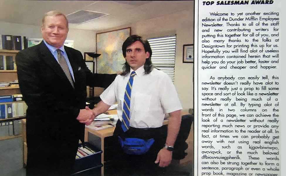 Young Michael Scott Shaking Hands from The Office