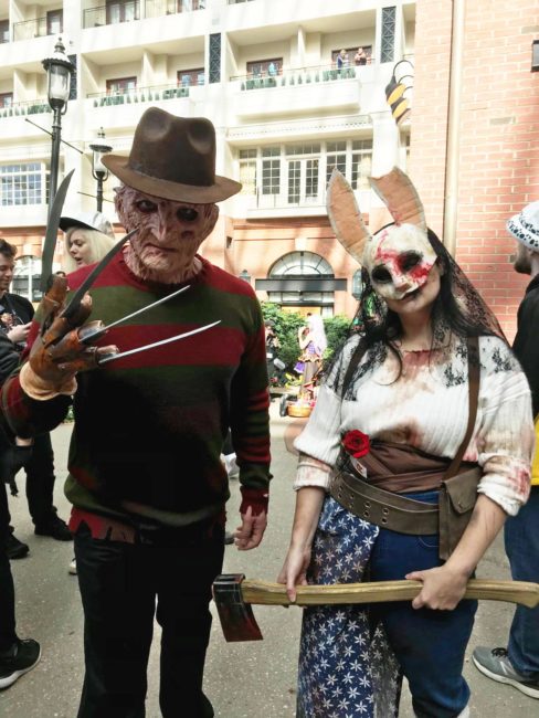 Freddy Krueger and Anna from Dead by Daylight