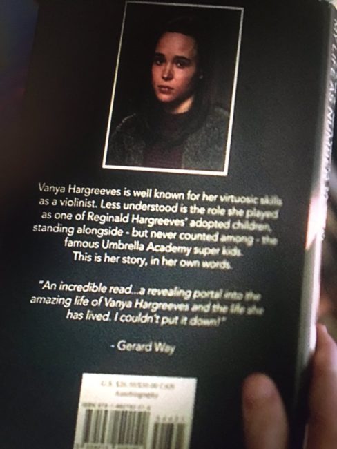 Screencap of the book's back cover