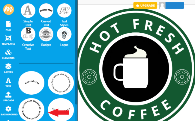 MockoFun Screenshot for Hot Fresh Coffee Canva Tutorial