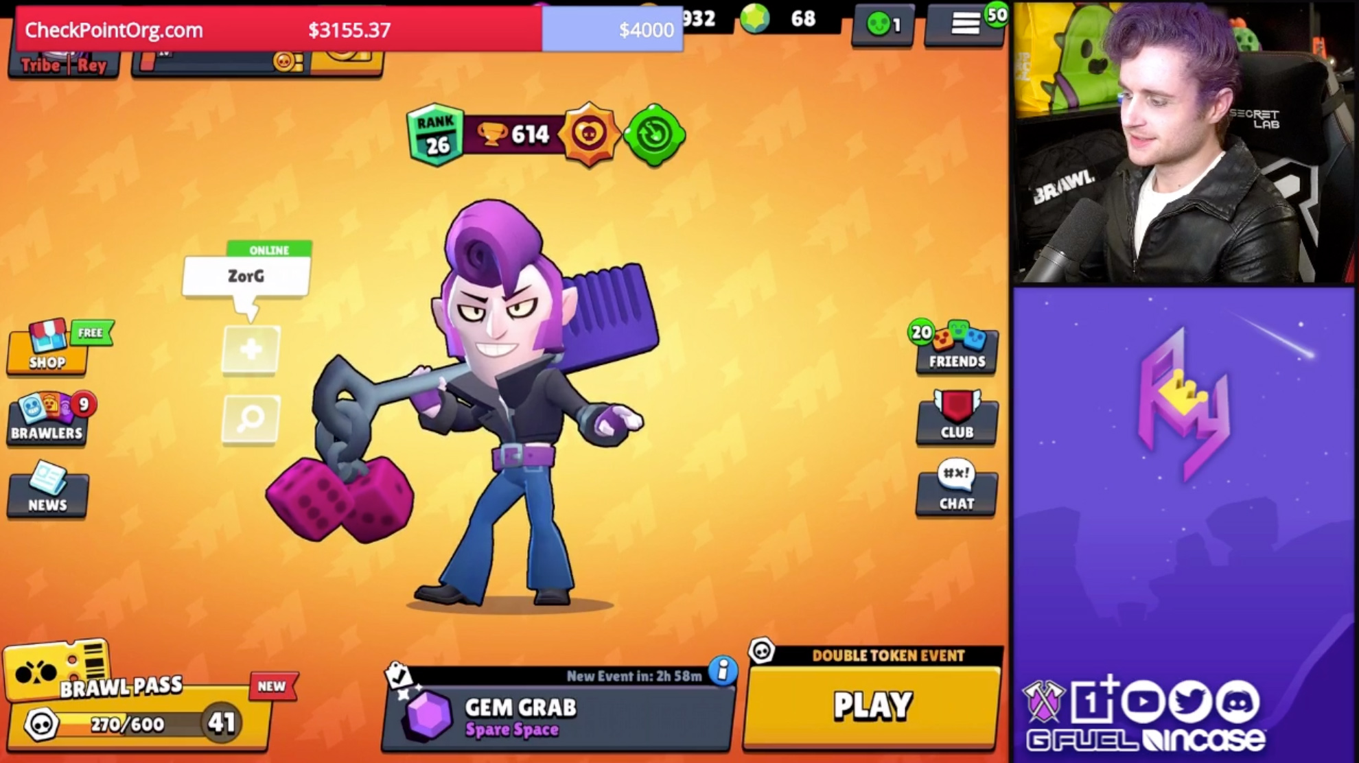 ReyBrawlStars Cosplay as Rockabilly Mortis