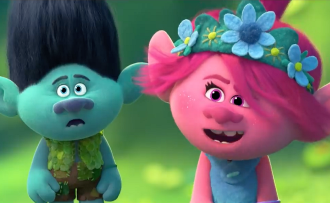 Branch and Poppy from Trolls World Tour