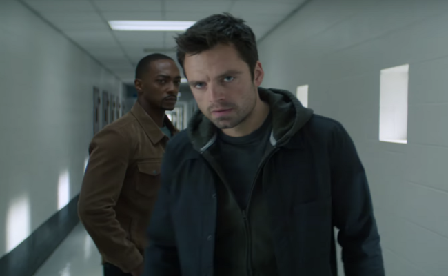 Sam and Bucky from Falcon and the Winter Soldier