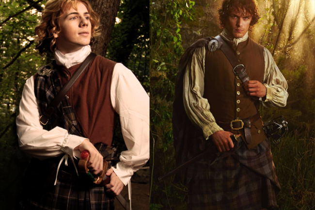 sam heughan outlander kilt