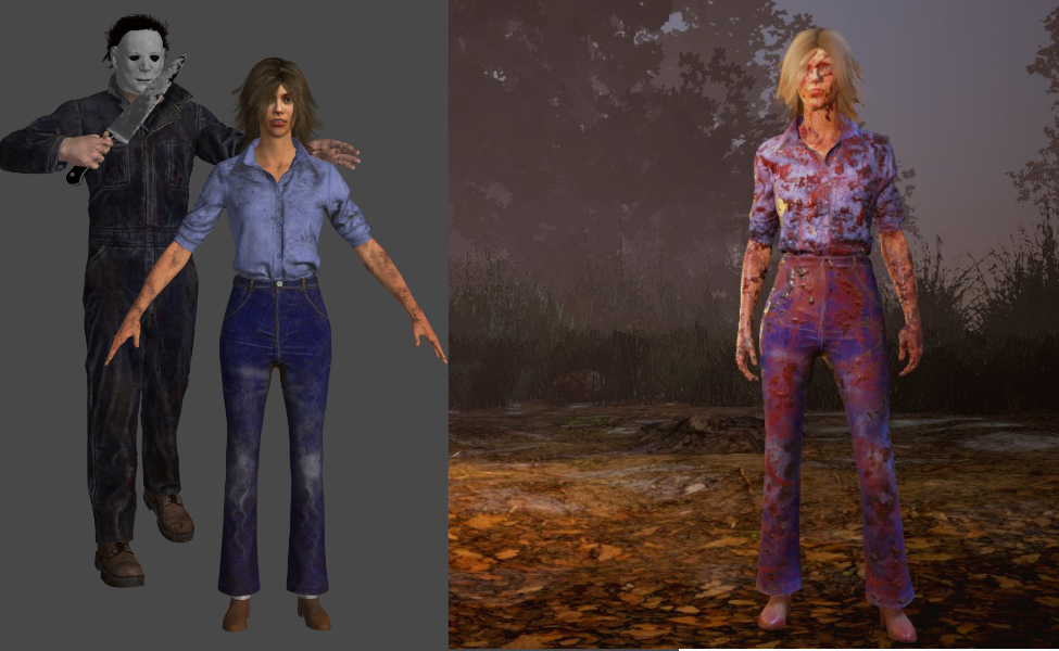 Laurie Strode from Dead by Daylight and Halloween