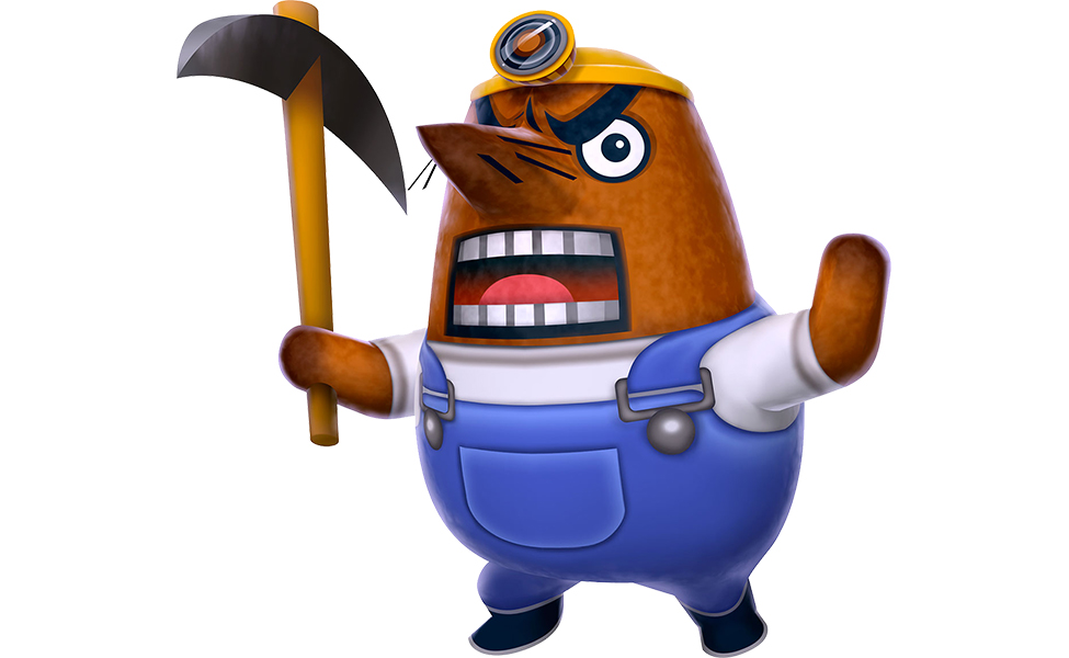 Mr. Resetti from Animal Crossing