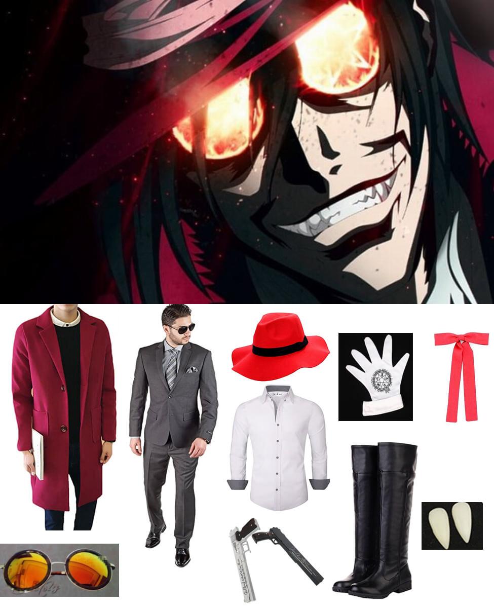 Animes Style New Vampire Hunter Cosplay Hellsing Alucard Costumes