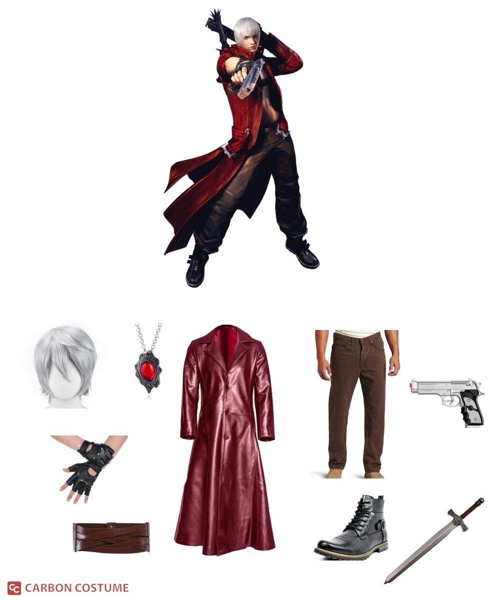 Devil May Cry 3 Dante Red Trench Coat