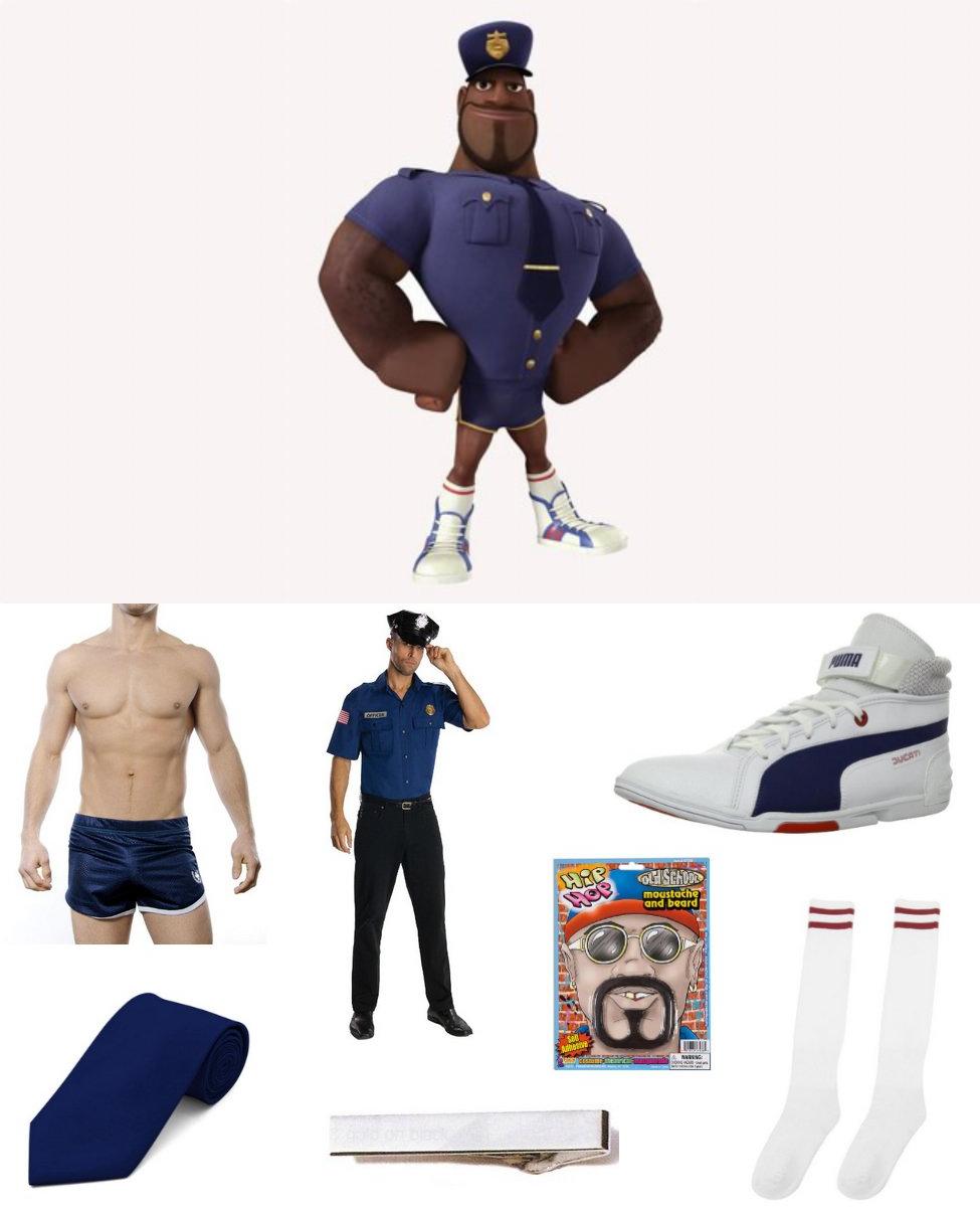 Cloudy with a chance of meatballs police officer cosplay