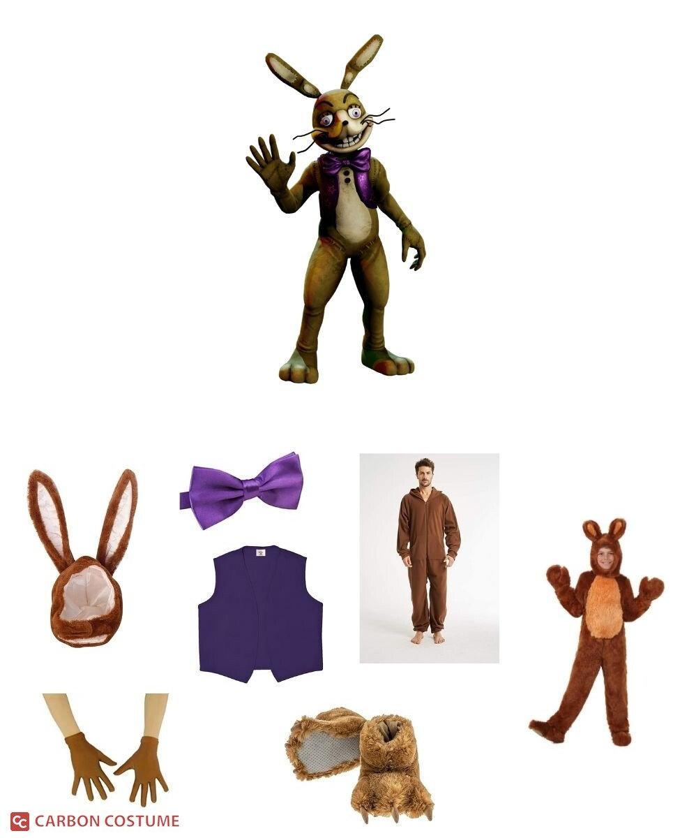 Kid's Shadow Glitchtrap FNAF Cosplay Costume Halloween party