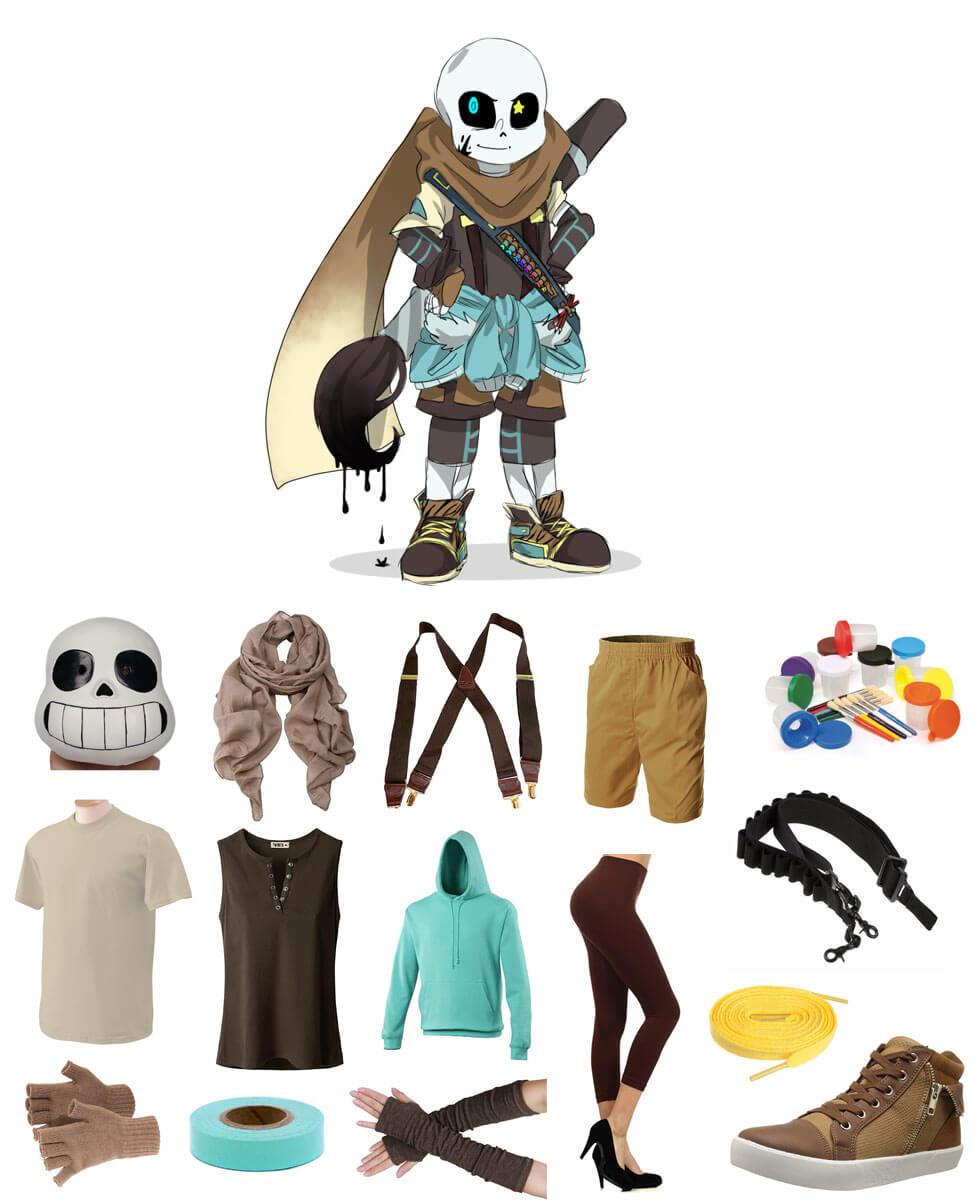 Undertale Dream!Sans Ink!Sans Blue Brown Cosplay Costumes