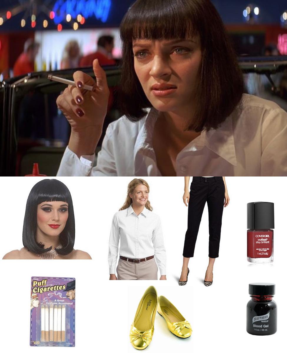 Pulp fiction clearance mia wallace outfit