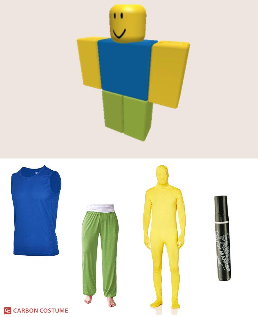 Custom Roblox Noob Full Body Costume Noob Costume Roblox 