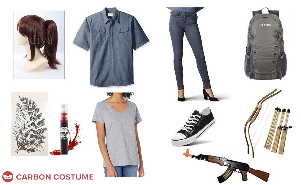 The Last of Us Ellie Cosplay T-shirt Costume Outfits