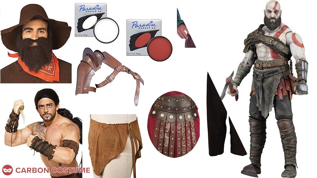 Kratos from God of War Costume Carbon Costume DIY Dress Up