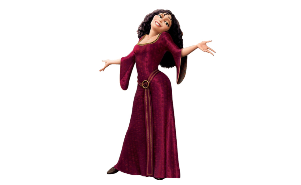 Halloween Tangled Princess Mother Gothel Rapunzel Cosplay Costume Red Dress...