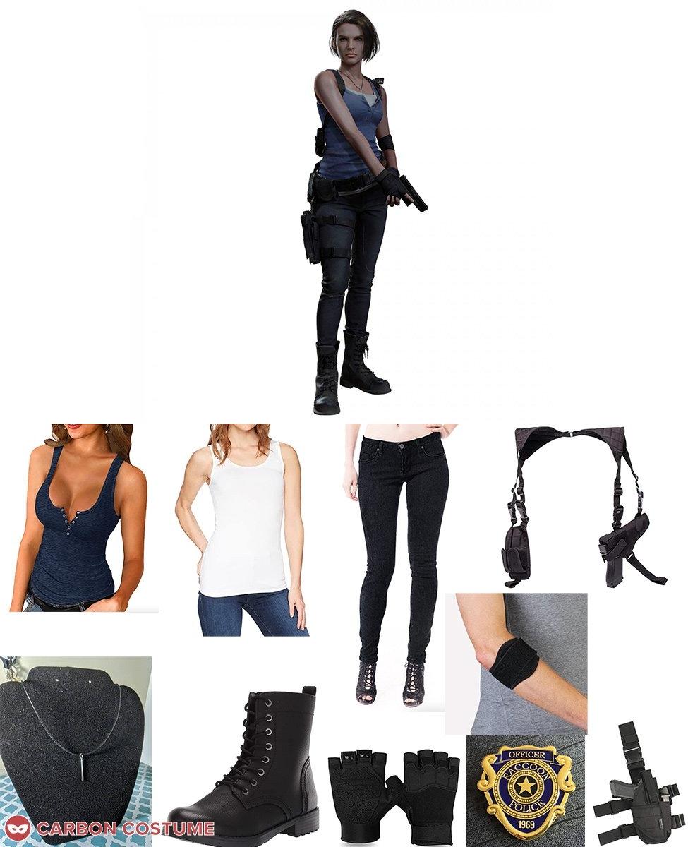 HZYM Resident Evil 3 Remake Jill Valentine Cosplay Costume Full