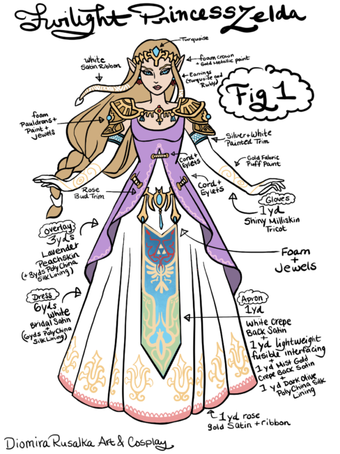 The Legend of Zelda: Ocarina of Time Princess Zelda Dress Cosplay