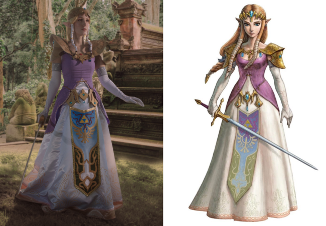 What historical period does Princess Zelda's Ocarina of Time dress