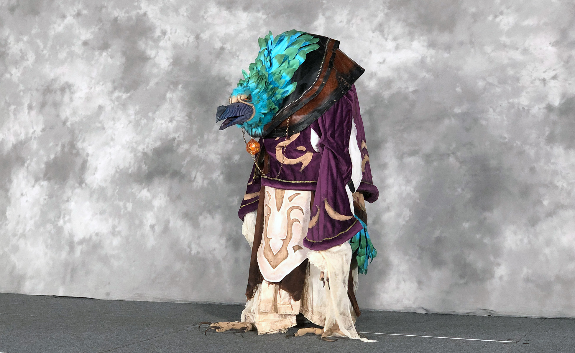 Arakkoa Outcast as Skeksis by Leah Rutherford