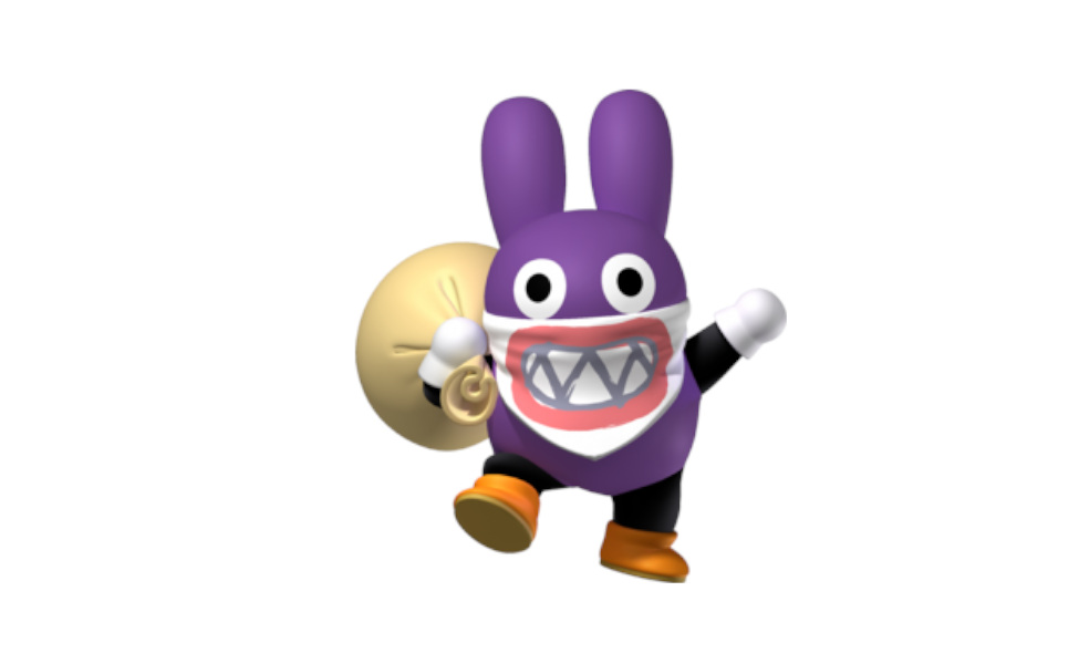 Nabbit from Super Mario U Deluxe