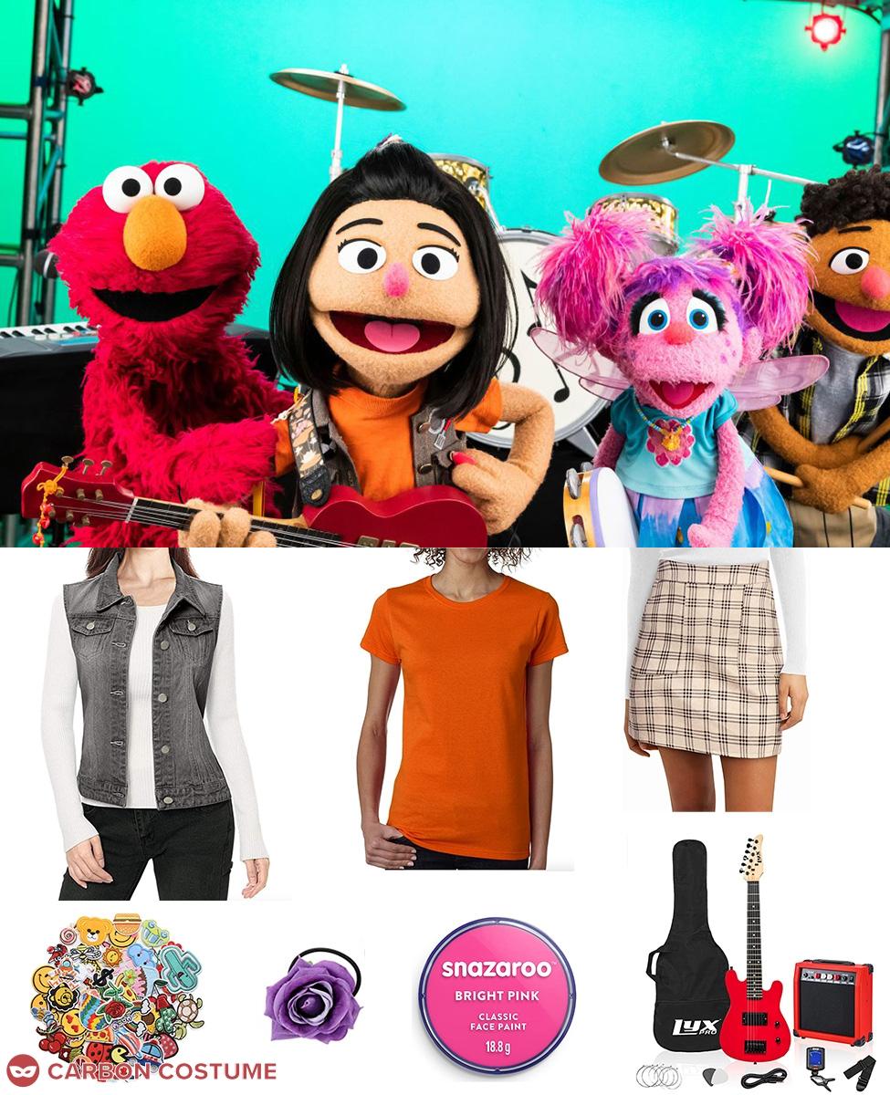 Ji-Young from Sesame Street Costume, Carbon Costume