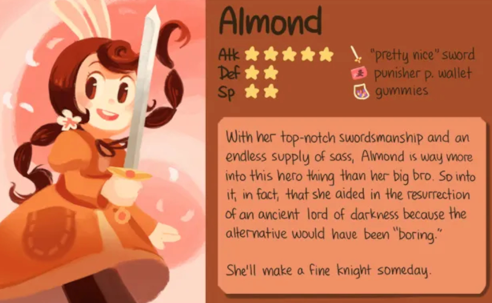 Almond from Cucumber Quest