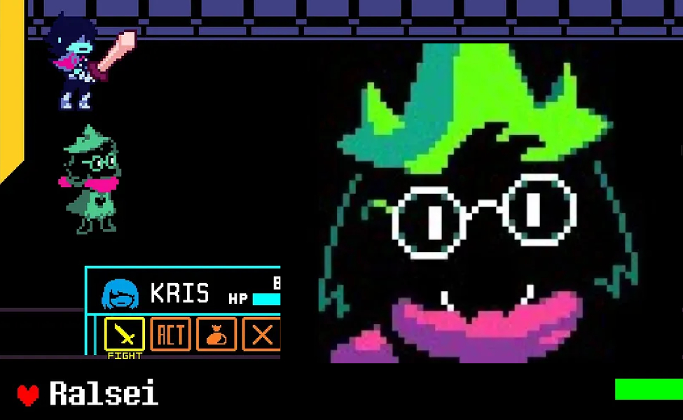 Ralsei from Deltarune