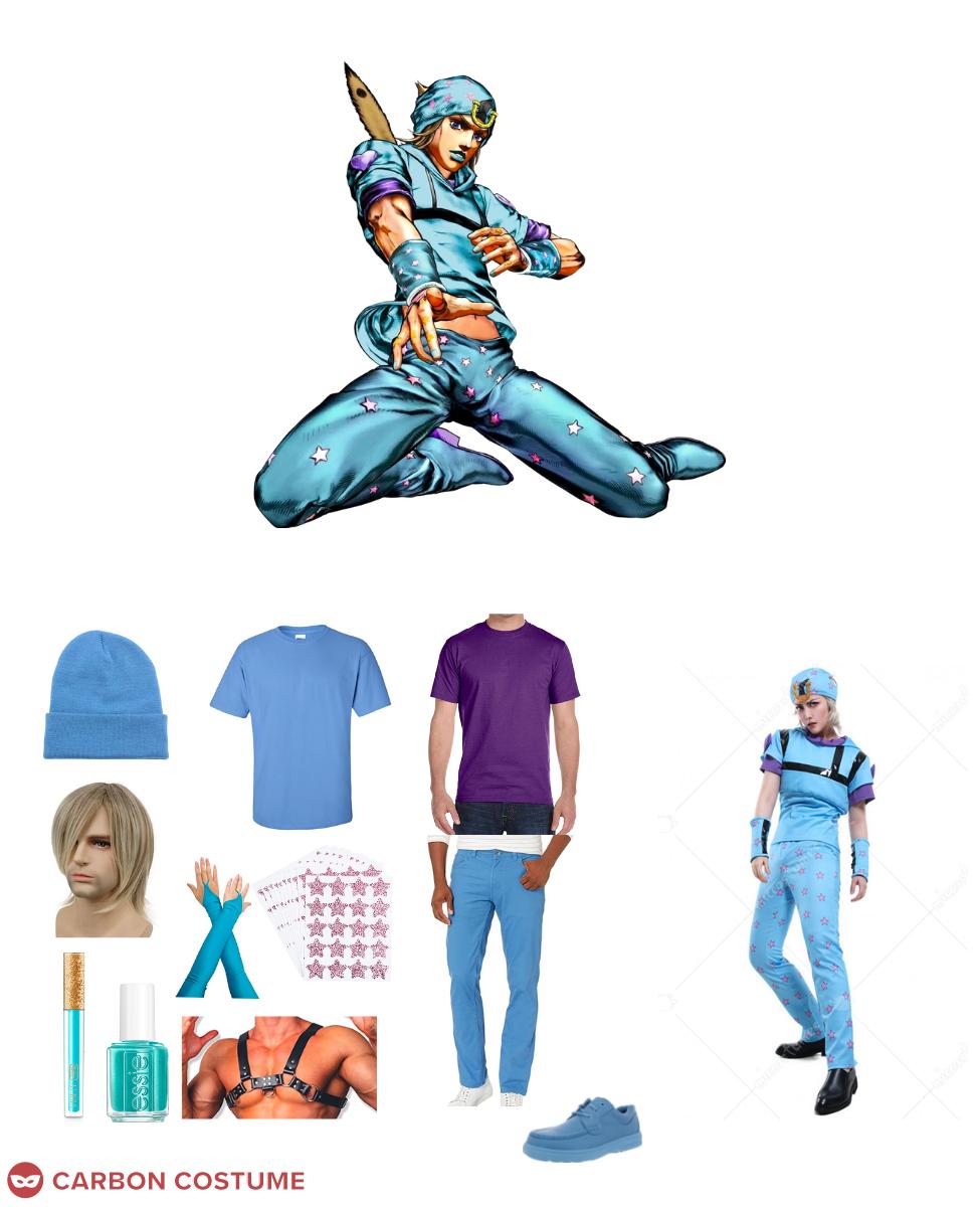 Anime Jojo's Bizarre Adventure Johnny Joestar Suit Cosplay