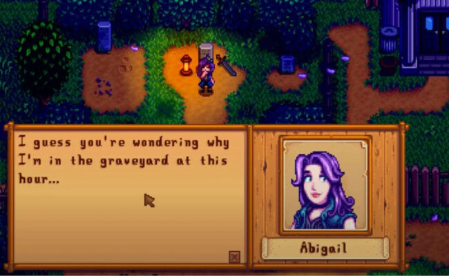 Abigail from Stardew Valley