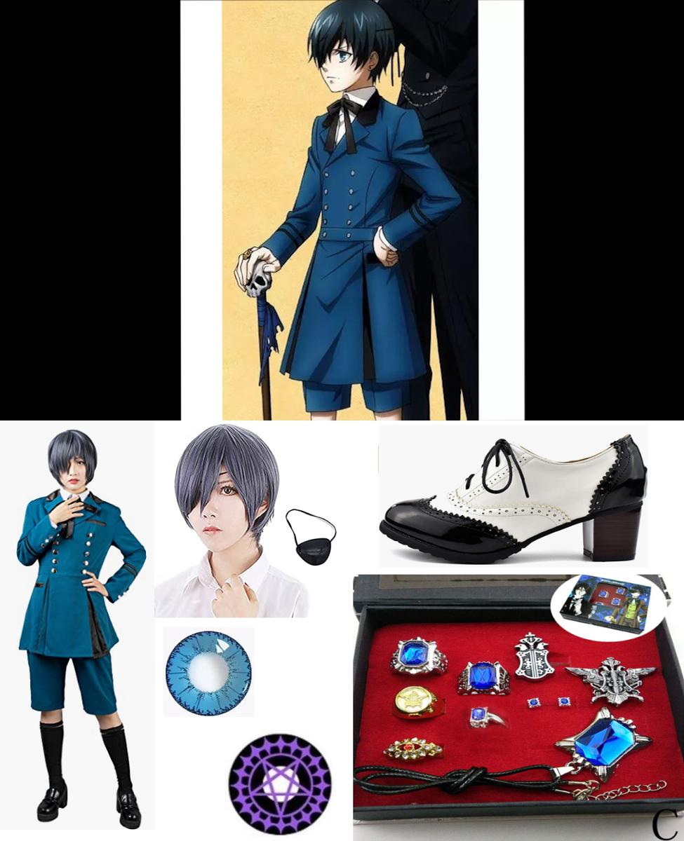 cosfun Kuroshitsuji Black Butler Ciel Phantomhive Cosplay Costume