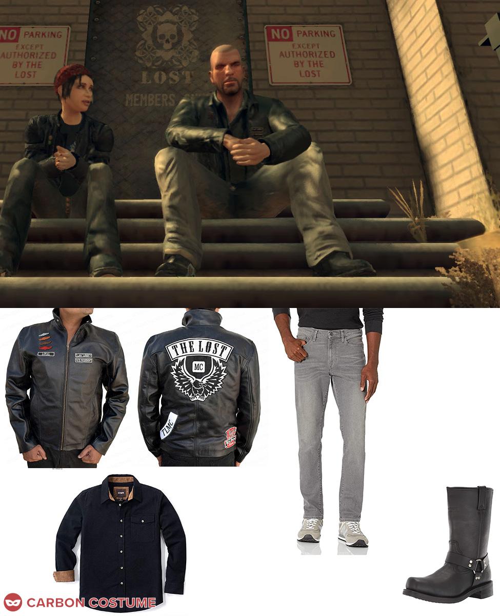 Niko Bellic from Grand Theft Auto 4 Costume, Carbon Costume